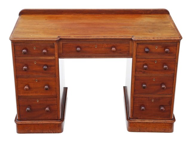 Antique Victorian Mahogany Desk For At Pamono Antique Victorian Mahogany Desk For, Antique Mahogany Desk With Drawers