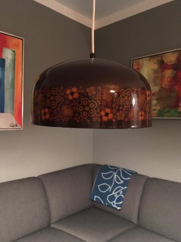 Vintage Danish Arabia Pendant Lamp by Kaj Franck for Fog & Mørup, 1970s Vintage Danish Arabia Pendant Lamp by Kaj Franck for Fog & Mørup, 1970s