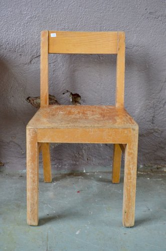 Vintage Rustic Childrens Desk Chair Set 1950s For Sale At Pamono