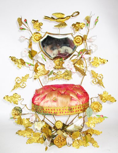 Antique Elizabethan Bridal Mirror for sale at Pamono