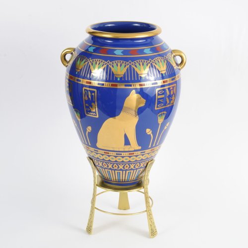 Vintage Porcelain Vase By Roushdy Iskander Garas For Franklin Mint