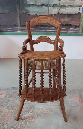 Old wooden high chair sale