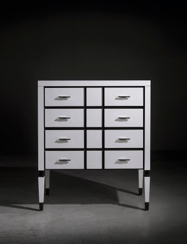 White Finish Chest Of Drawers By Jacobo Ventura For Ca Spanish