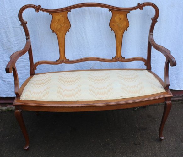 Antikes Jugendstil Sofa aus Mahagoni, 1910 bei Pamono kaufen