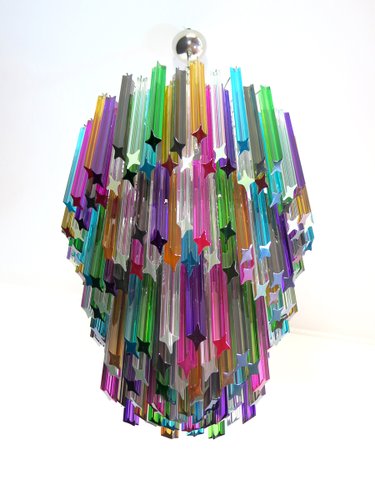 Large Multi Colored Murano Glass, Multi Coloured Plastic Chandelier