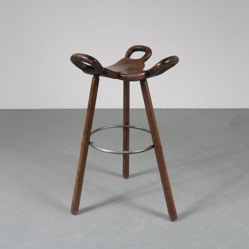 Spanish Marbella Bar Stool, 1970s Spanish Marbella Bar Stool, 1970s