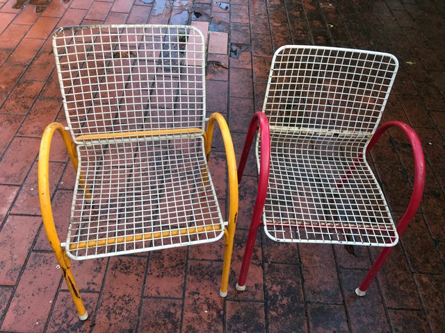 Garden Chairs By Emu For Emu 1970s Set Of 7 For Sale At Pamono