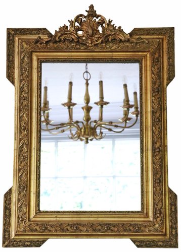 Antiker Spiegel mit vergoldetem Rahmen, 1900er bei Pamono kaufen
