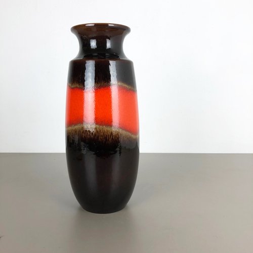 Large Vintage Model 238-41 German Fat Lava Vase from Scheurich for
