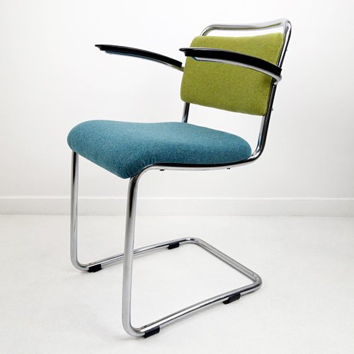 Uitgebreid Mainstream mosterd Vintage 201 Side Chair by Willem Hendrik Gispen for sale at Pamono