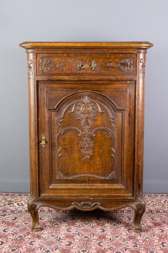 Vintage Rococo Style French Carved Oak Nightstand 1920s For Sale At Pamono