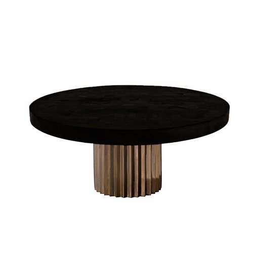 Bronze round hot sale dining table