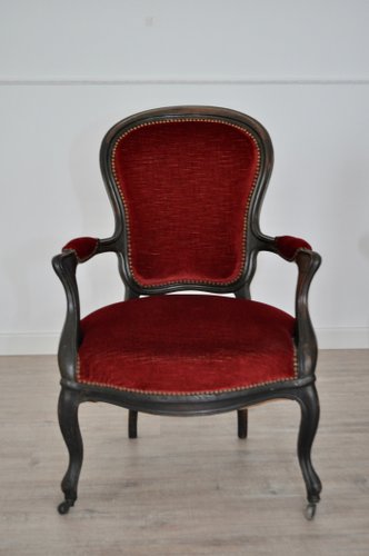 Antike italienische Louis Philippe Sessel, 2er Set bei Pamono kaufen