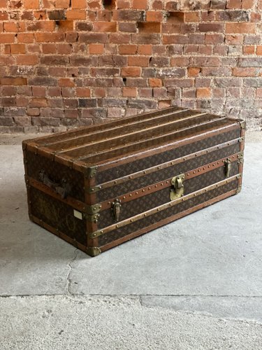 Louis Vuitton Steamer Trunk Wardrobe Trunk Chest France, circa 1920