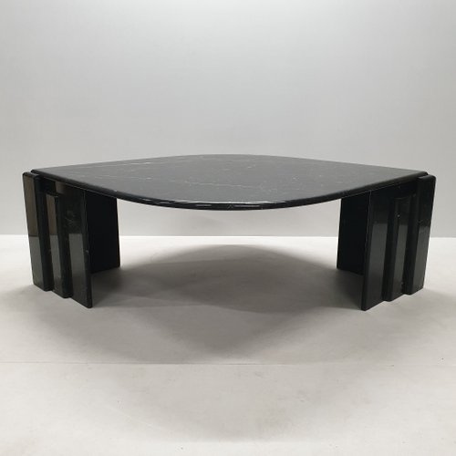 Italian Black White Marble Coffee Table 1970s For Sale At Pamono