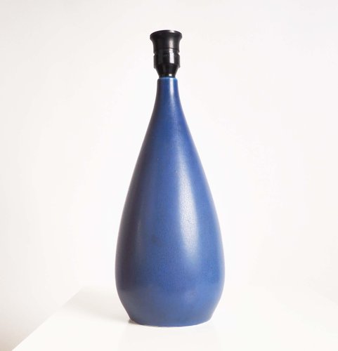 Danish Blue Table Lamp Base By Per Linnemann Schmidt For Palshus 1950s For Sale At Pamono