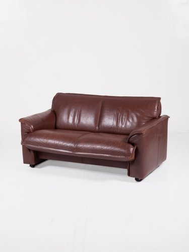 Dutch Chocolate Brown Leather Sofa From, Dark Chocolate Brown Leather Sofa