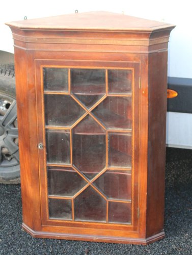 Antique Mahogany Corner Cabinet For Sale At Pamono