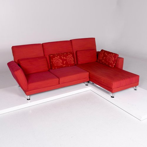 Vintage Red Corner Sofa From Bruhl Sippold For Sale At Pamono