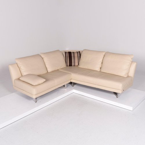 Vintage Cream Leather Corner Sofa From Rolf Benz For At Pamono Leather Corner Sofa From Rolf Benz