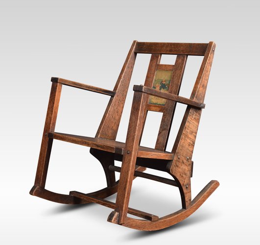 antique child rocking chair