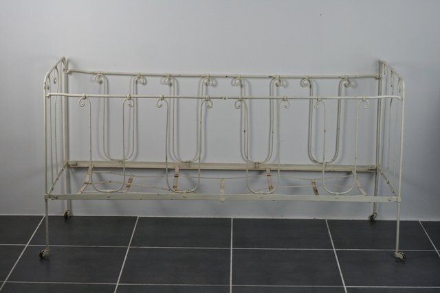black rod iron crib