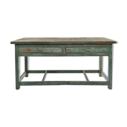 Patinated Wooden Dining Table 1940s For Sale At Pamono