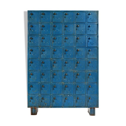 Blue Metal Workshop Dresser, 1940s for sale at Pamono
