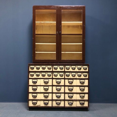 Vintage German Pharmacy Cabinet 1940s For Sale At Pamono