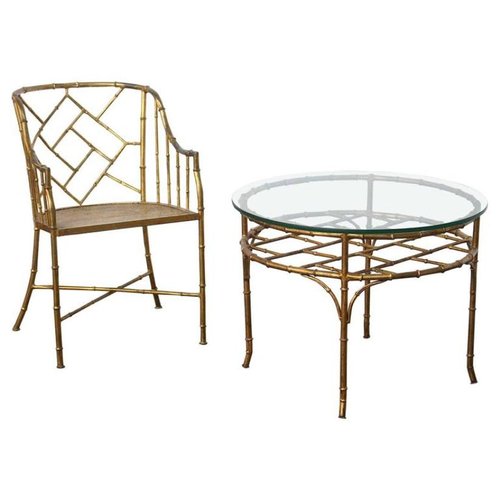 Vintage French Faux Bamboo Side Chair Table For At Pamono - Vintage Faux Bamboo Patio Furniture Vintage French Faux Bamboo Side Chair Table For At Pamono - Vintage Faux Bamboo Patio Furniture