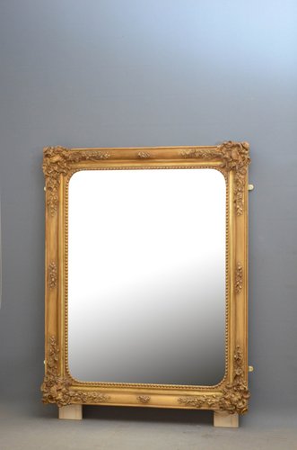 19th Century Gilded Wall Mirror For At Pamono 19th Century Gilded Wall Mirror For