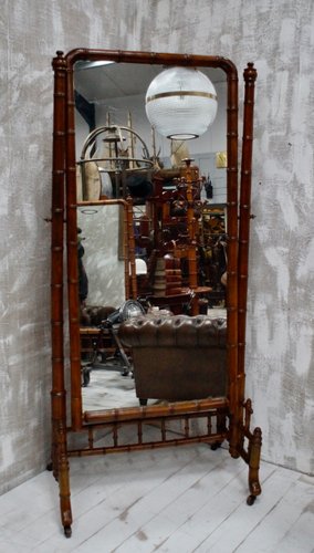 Antique French Faux Bamboo Mirror En Vente Sur Pamono Antique French Faux Bamboo Mirror En