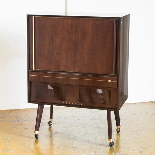 French Wooden Tv Cabinet From Radiola 1950s For Sale At Pamono