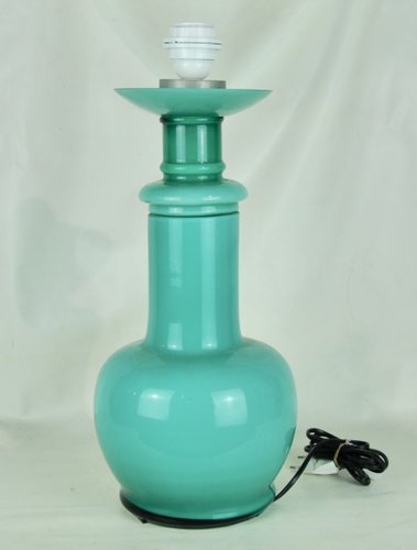 aqua blue glass table lamps