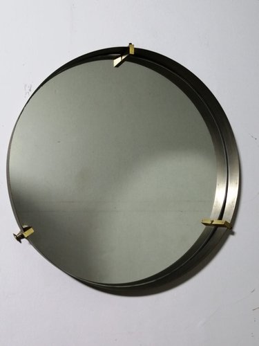 Vintage Brass Round Mirror 1950s For At Pamono Vintage Brass Round Mirror 1950s For, Round Mirror Antique Brass