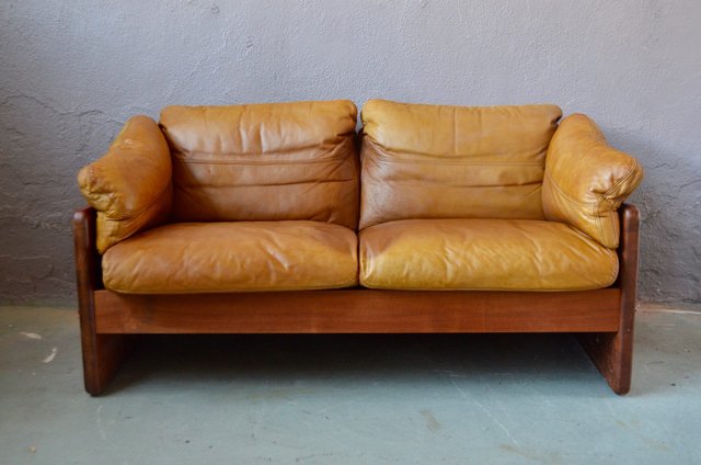 Leather Teak Sofa From A S Mikael Laursen 1960s For Sale At Pamono