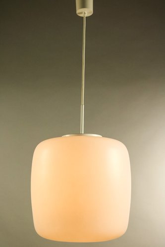 Große Glas Hängelampe von Doria Leuchten, 1960er Große Glas Hängelampe von Doria Leuchten, 1960er