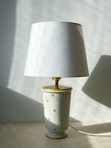 Ceramic Model Carrara Table Lamp By, Cream Colored Ceramic Table Lamps