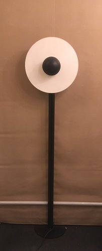 Vintage Floor Lamp with Clock