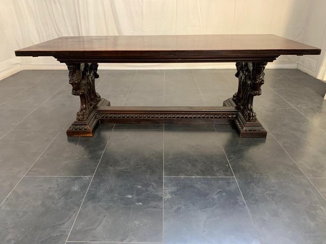 Antique Renaissance Style Dining Table Chairs Set Of 13 In