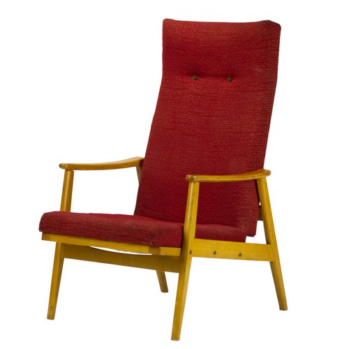 Reclining High Back Armchair From Ton 1960s For Sale At Pamono