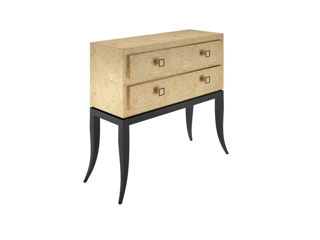 Kleine goldene Kommode bei Pamono kaufen