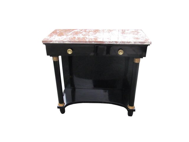 High Gloss Marble Console Table, High Top Console Table