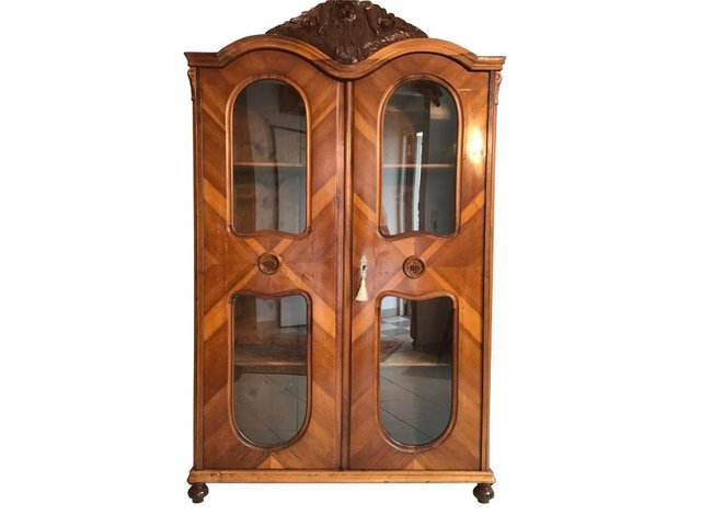 Antique Austrian Art Nouveau Book Cabinet Or Armoire For Sale At Pamono