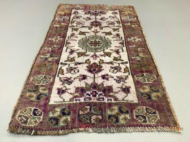 Small Vintage Turkish Short Tribal Runner Rug For Sale At Pamono