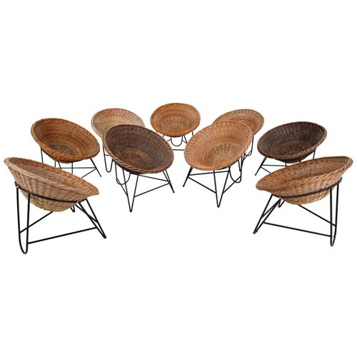 Mid Century Wicker Patio Lounge Chair 1960s For Sale At Pamono