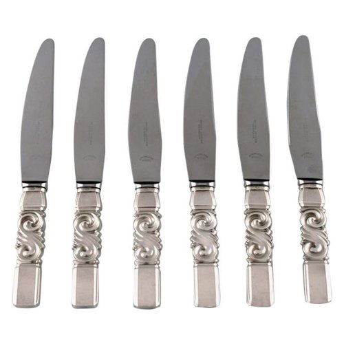 1 to 3 Available Georg Jensen Cactus Luncheon Knives