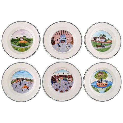 op vakantie Gebeurt drempel Villeroy & Boch Naif Dinner Service in Porcelain, Set of 6 for sale at  Pamono