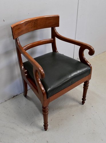 Viktorianische Massivholz Mahagoni Schreibtischstühle, 2er Set bei