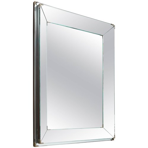 French Art Deco Rectangular Mirror With, Square Mirror Wall Art Dunelm